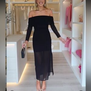 Zara dress size small off the shoulder